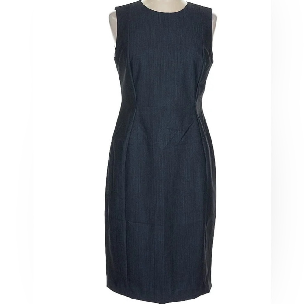 Calvin Klein Blue Sleeveless Sheath Dress